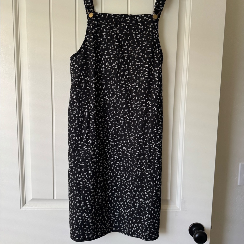 Black Floral Women's Dress